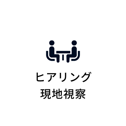 ヒアリング・現地視察